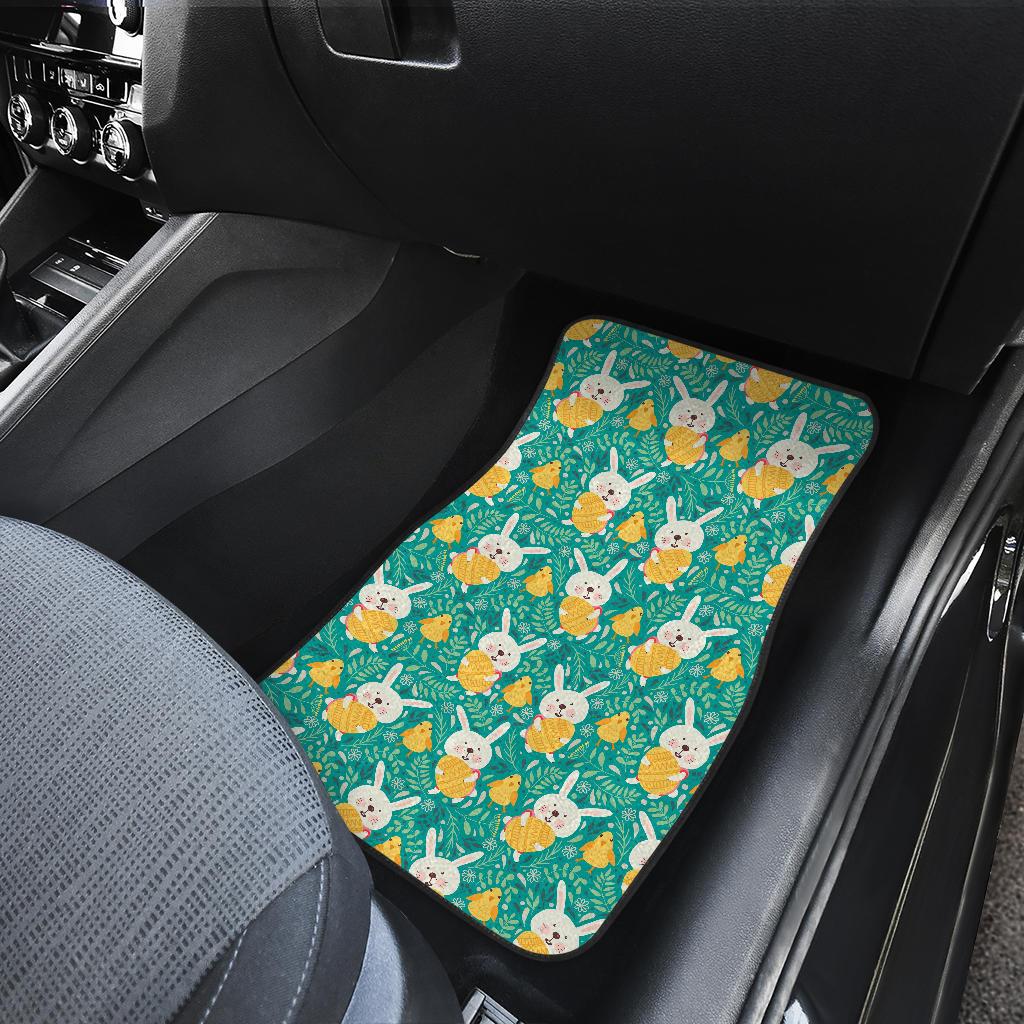 Easter Eggs Pattern Print Design RB02 Car Floor Mats-JorJune