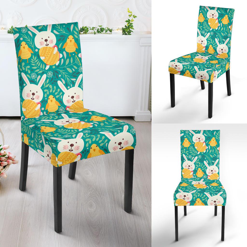 Easter Eggs Pattern Print Design RB02 Dining Chair Slipcover-JORJUNE.COM