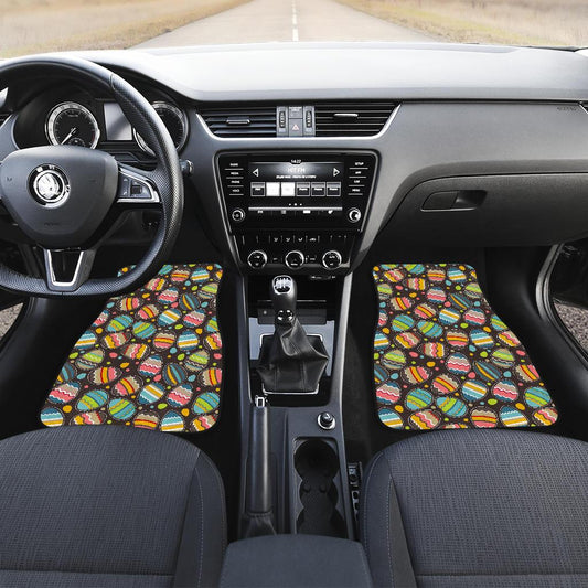 Easter Eggs Pattern Print Design RB03 Car Floor Mats-JorJune