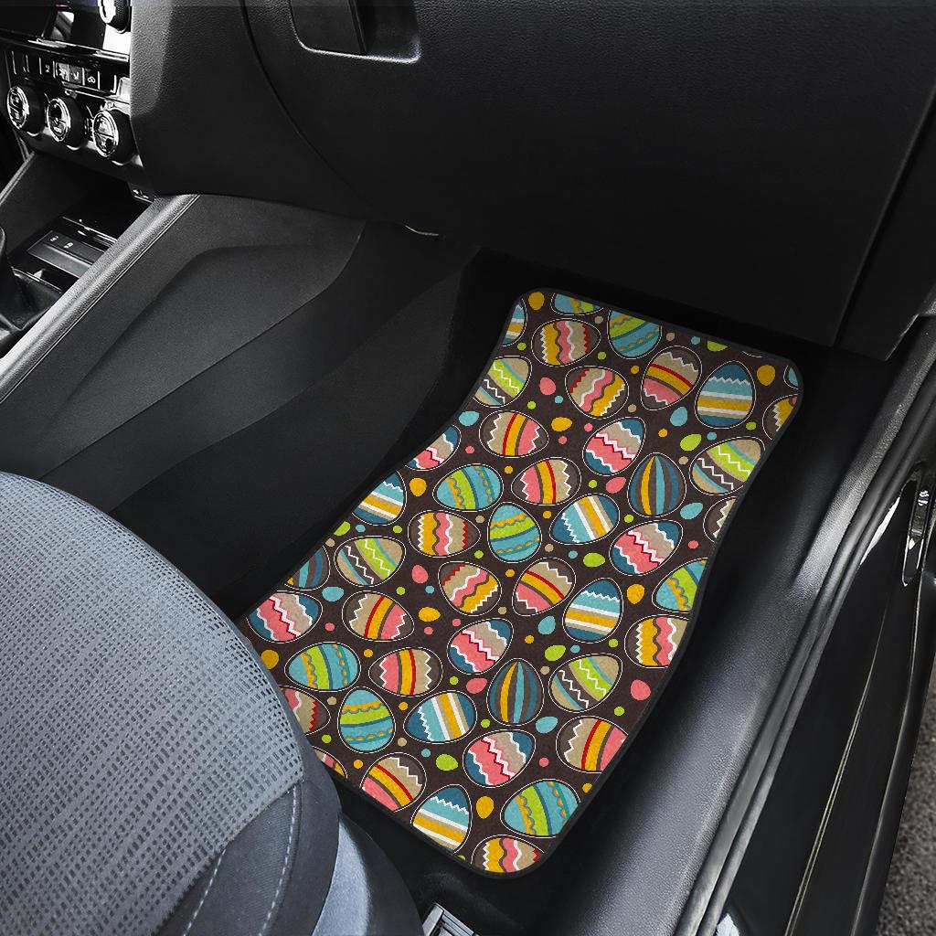 Easter Eggs Pattern Print Design RB03 Car Floor Mats-JorJune