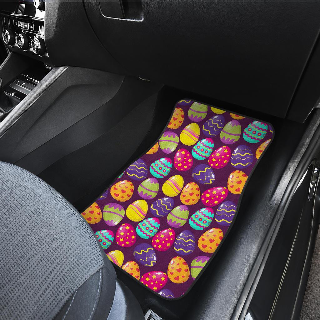 Easter Eggs Pattern Print Design RB04 Car Floor Mats-JorJune