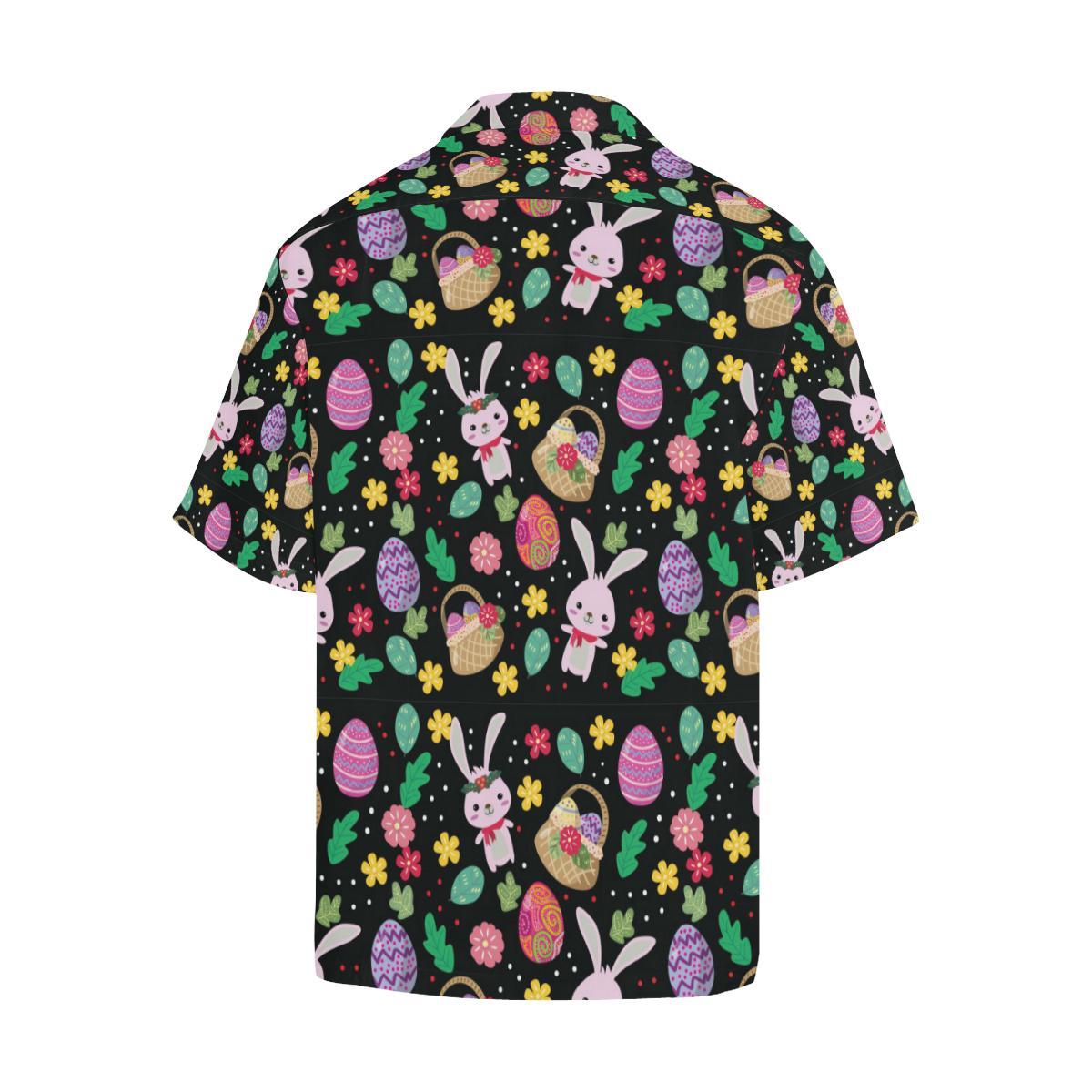 Easter Eggs Pattern Print Design RB05 Men Hawaiian Shirt-JorJune