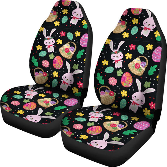 Easter Eggs Pattern Print Design RB05 Universal Fit Car Seat Covers-JorJune