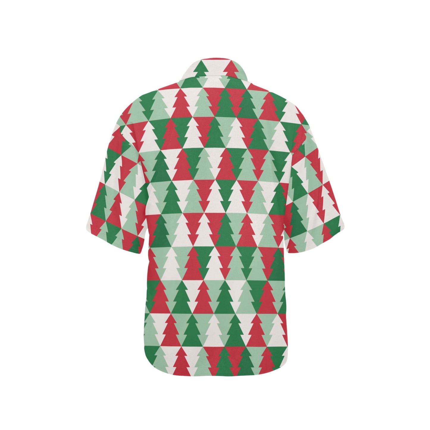 Christmas Tree Pattern Print Design 01 Women's Hawaiian Shirt