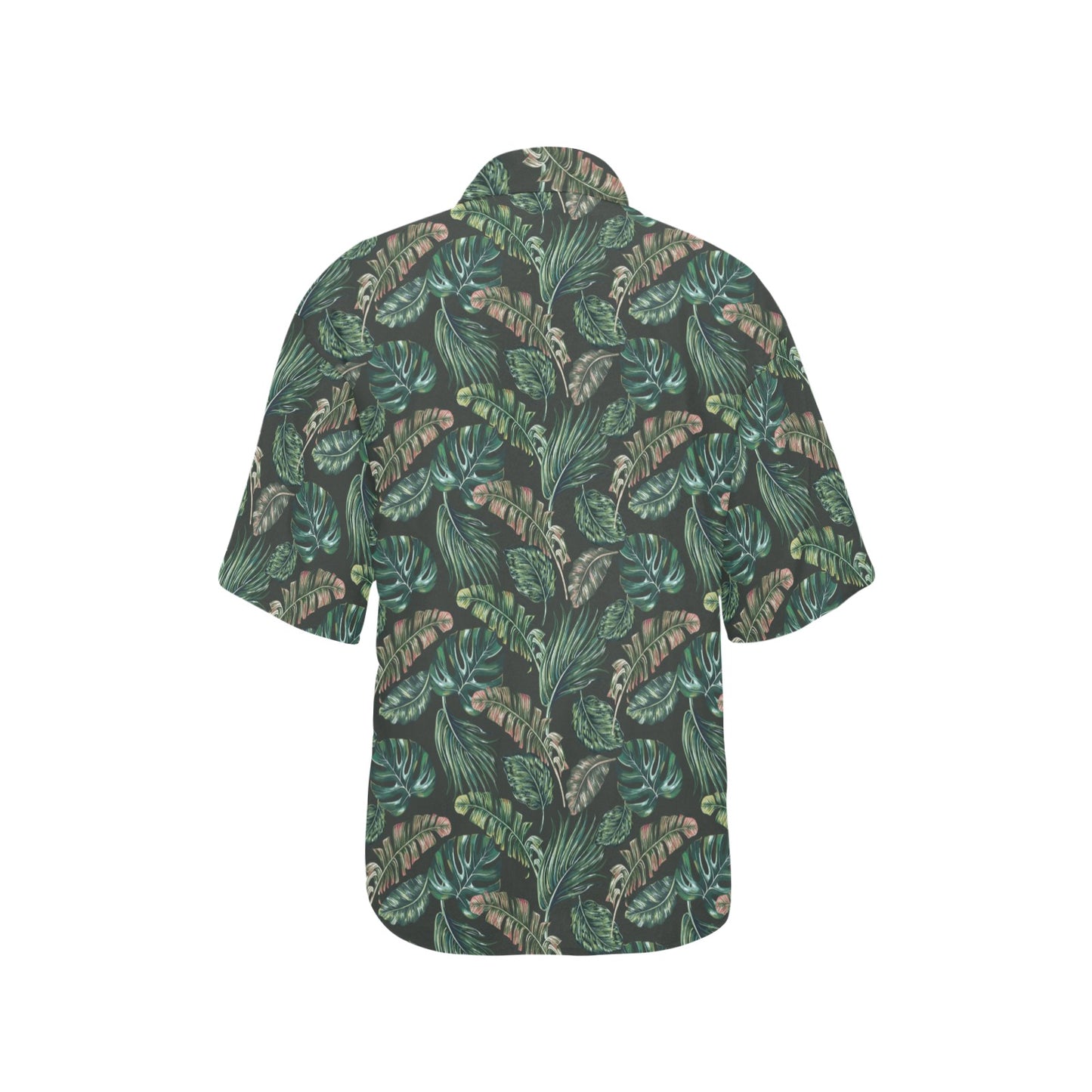 Banana Leaf Pattern Print Design 05 Women's Hawaiian Shirt
