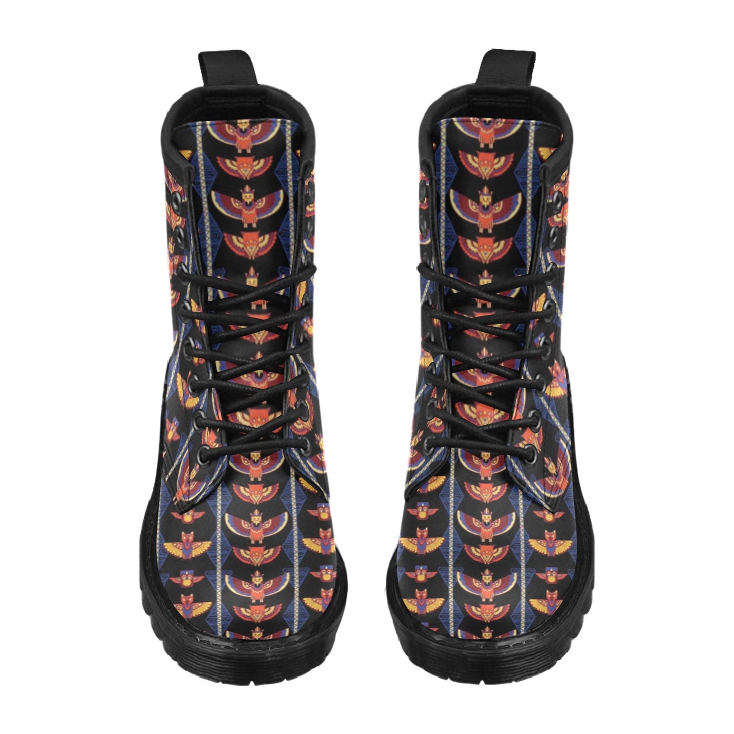Totem Print Design LKS301 Women's Boots
