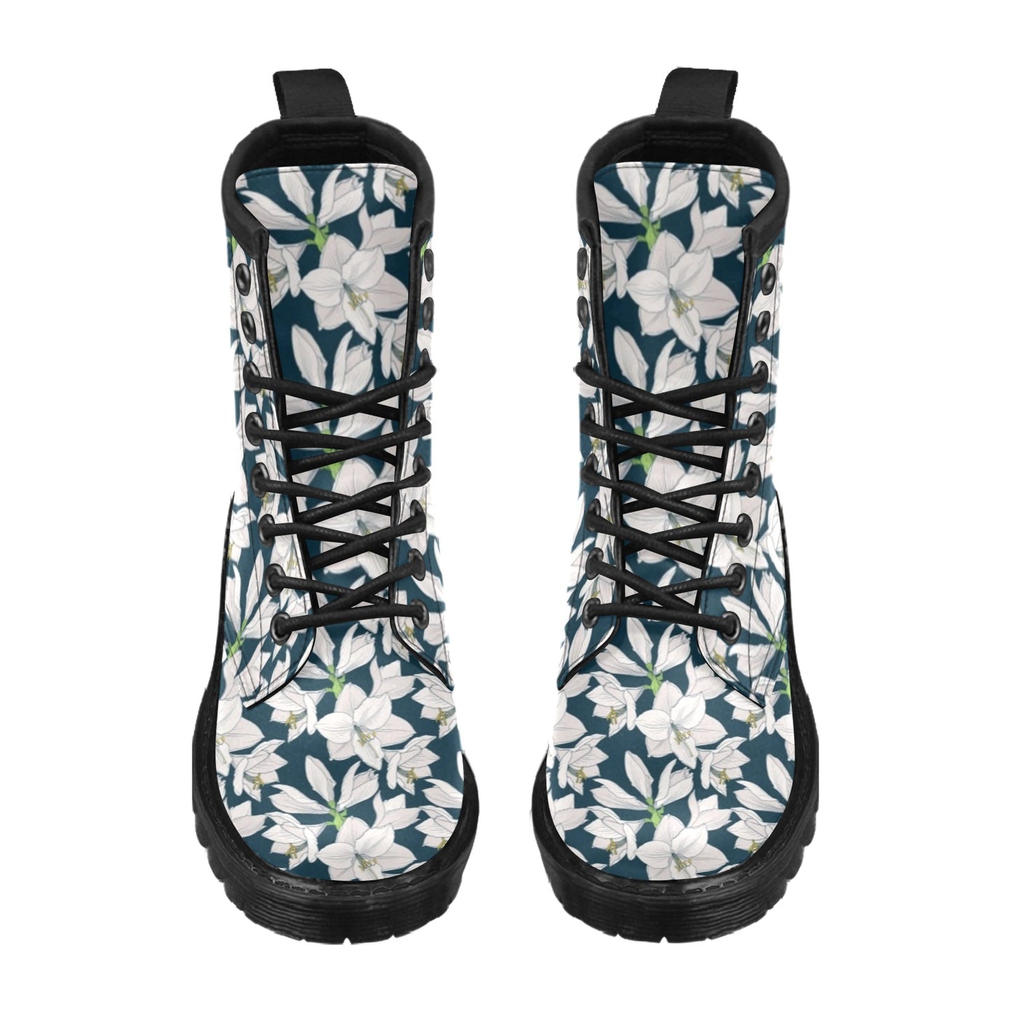 Amaryllis Pattern Print Design AL02 Women's Boots