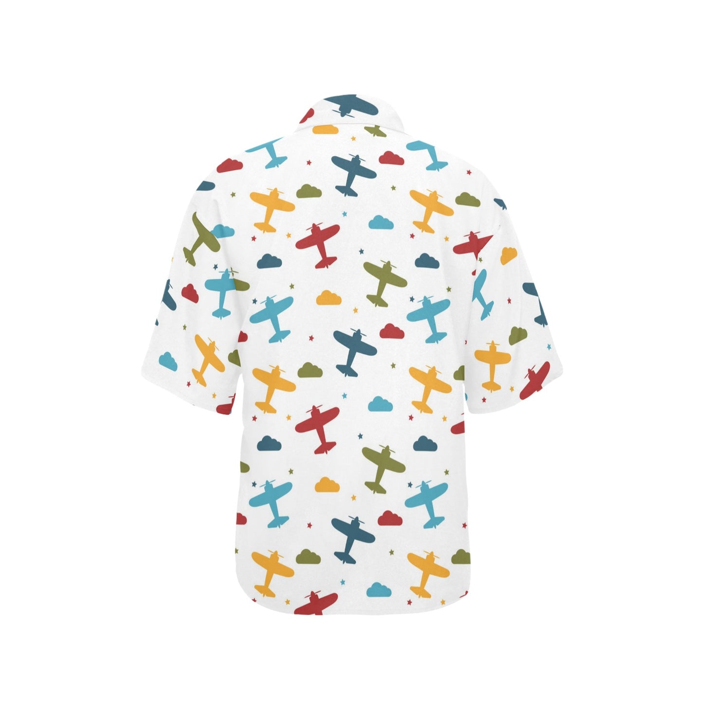 Airplane Pattern Print Design 06 Women's Hawaiian Shirt