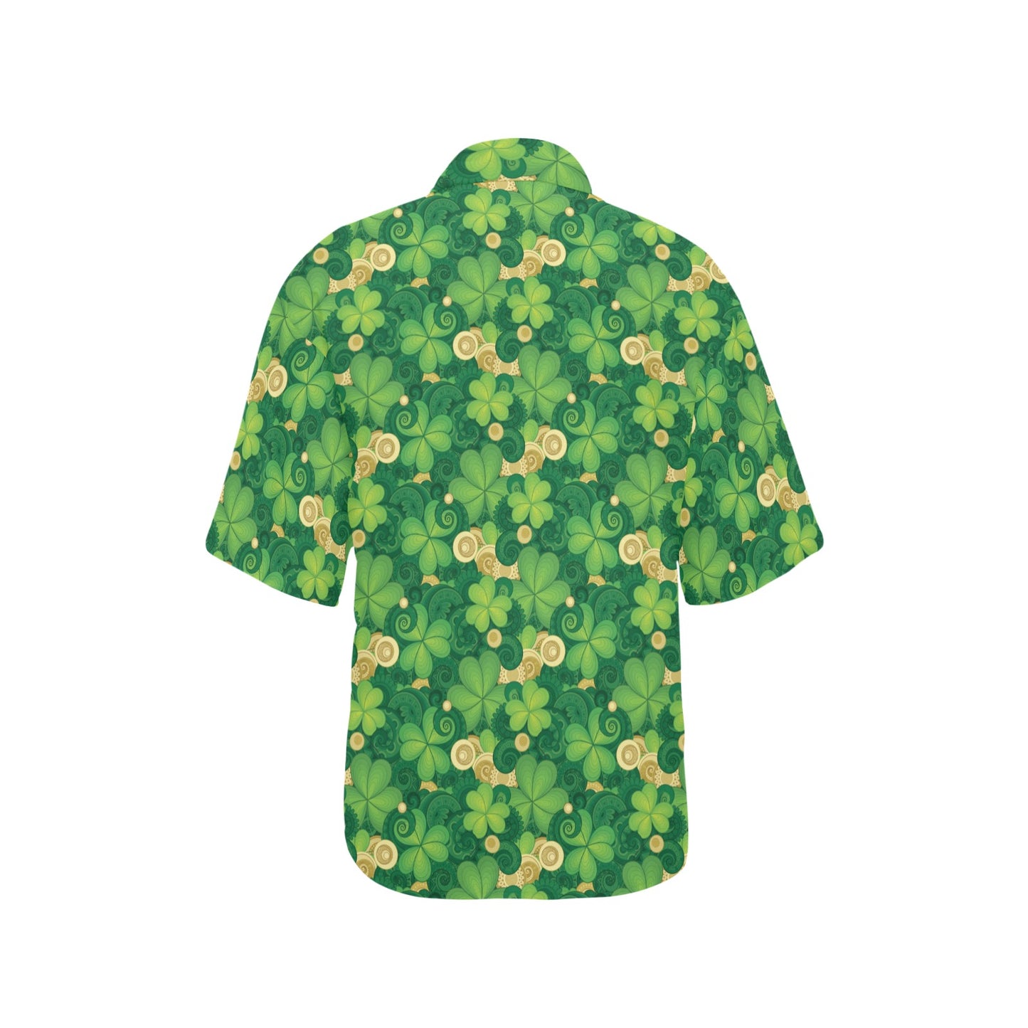 Shamrock Print Design LKS301 Women's Hawaiian Shirt