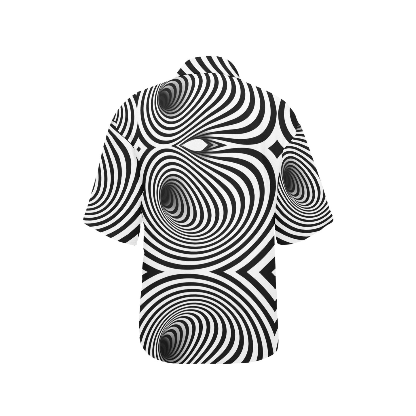 Vortex Print Design LKS303 Women's Hawaiian Shirt