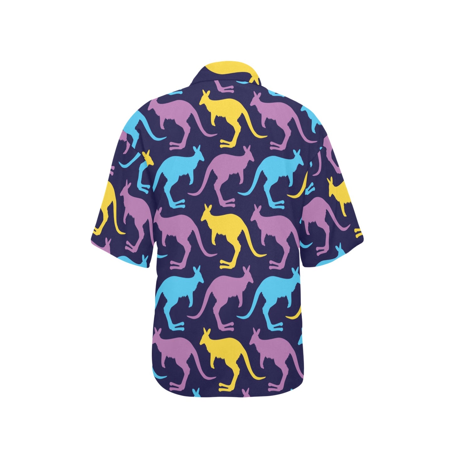 Kangaroos Pattern Print Design 02 Women's Hawaiian Shirt