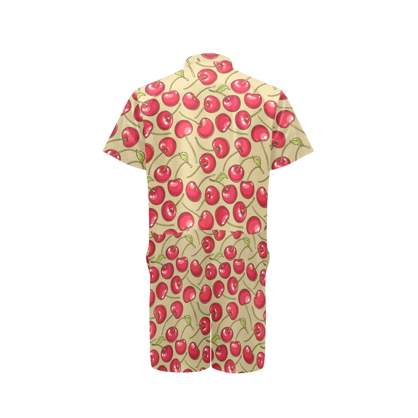 Cherry Pattern Print Design CH05 Men's Romper