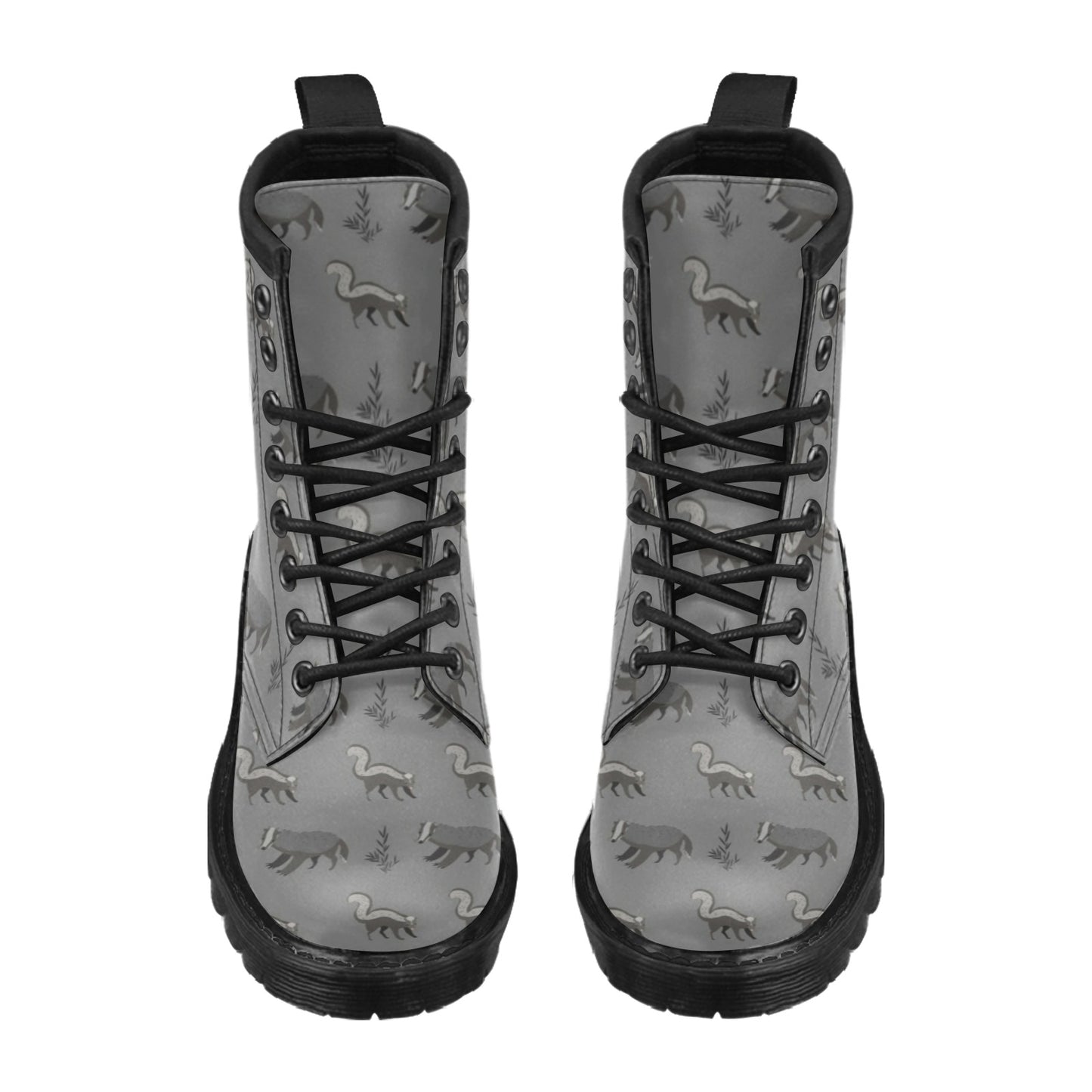 Skunk Print Design LKS301 Women's Boots