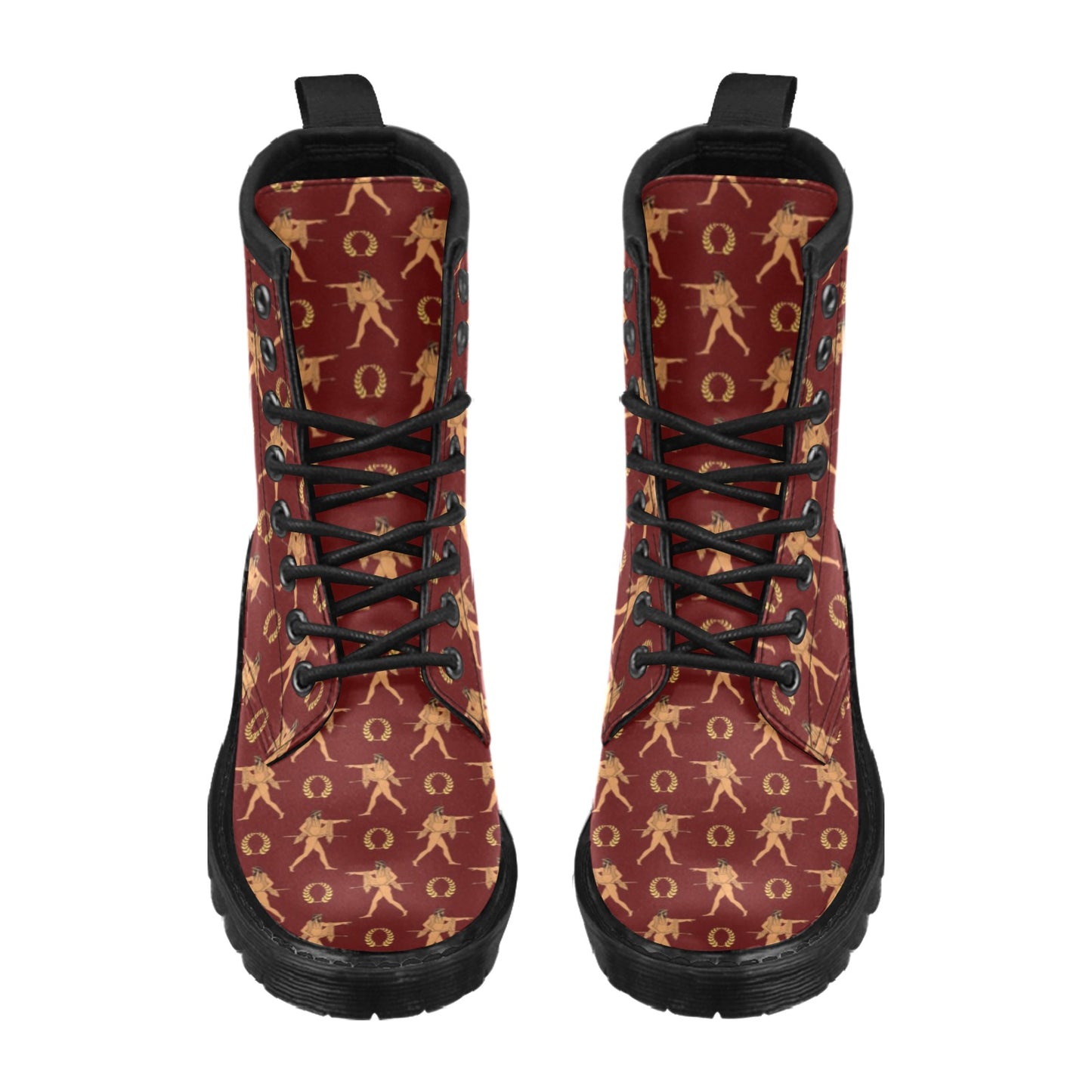 Ancient Greek Print Design LKS307 Women's Boots