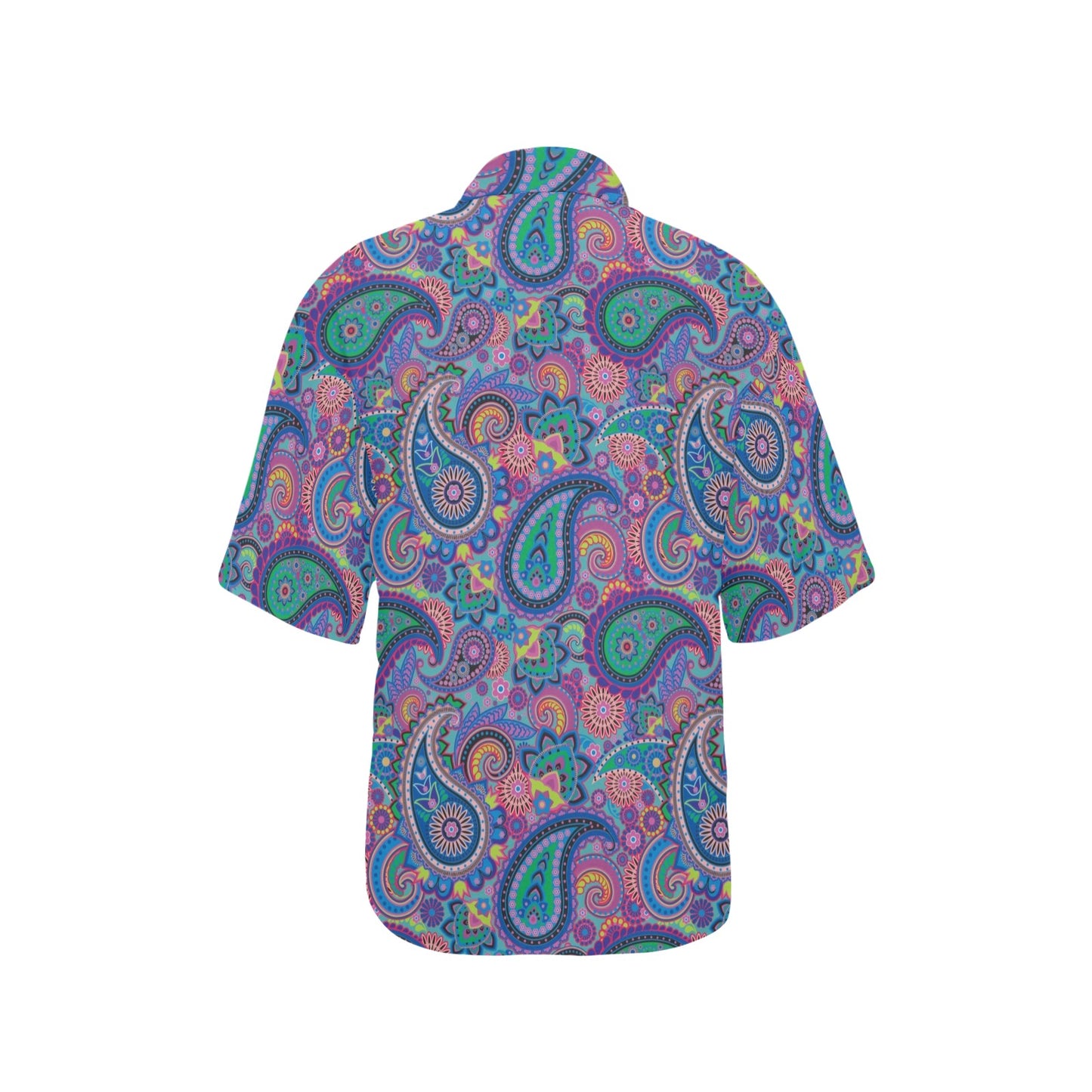 Paisley Colorful Pattern Print Design A02 Women's Hawaiian Shirt