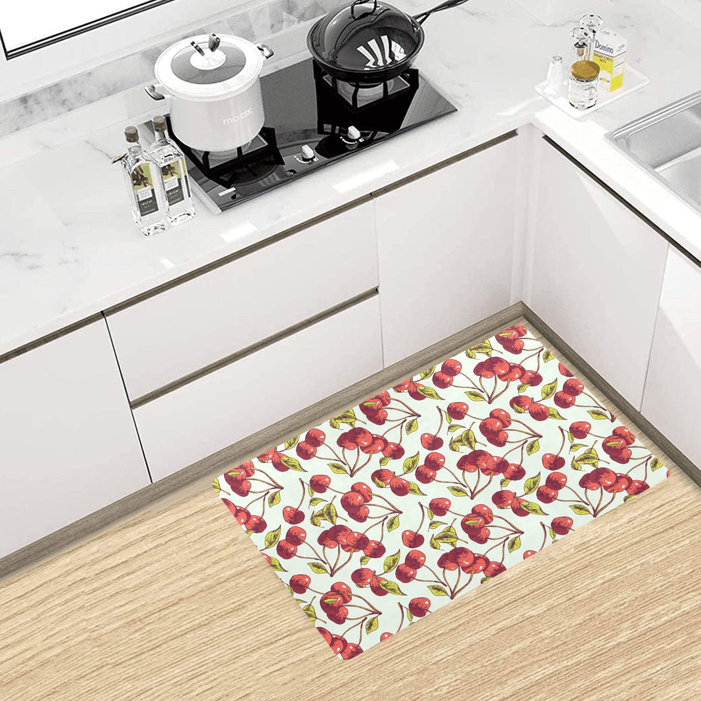 Cherry Hand Draw Kitchen Mat