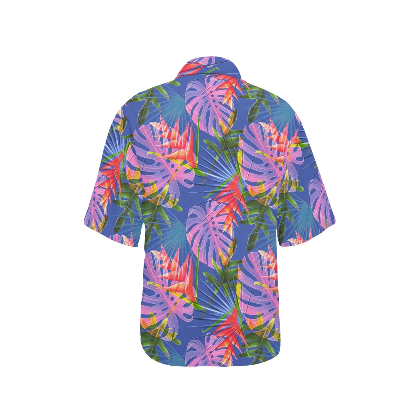 Tropical Flower Pattern Print Design TF025 Women's Hawaiian Shirt