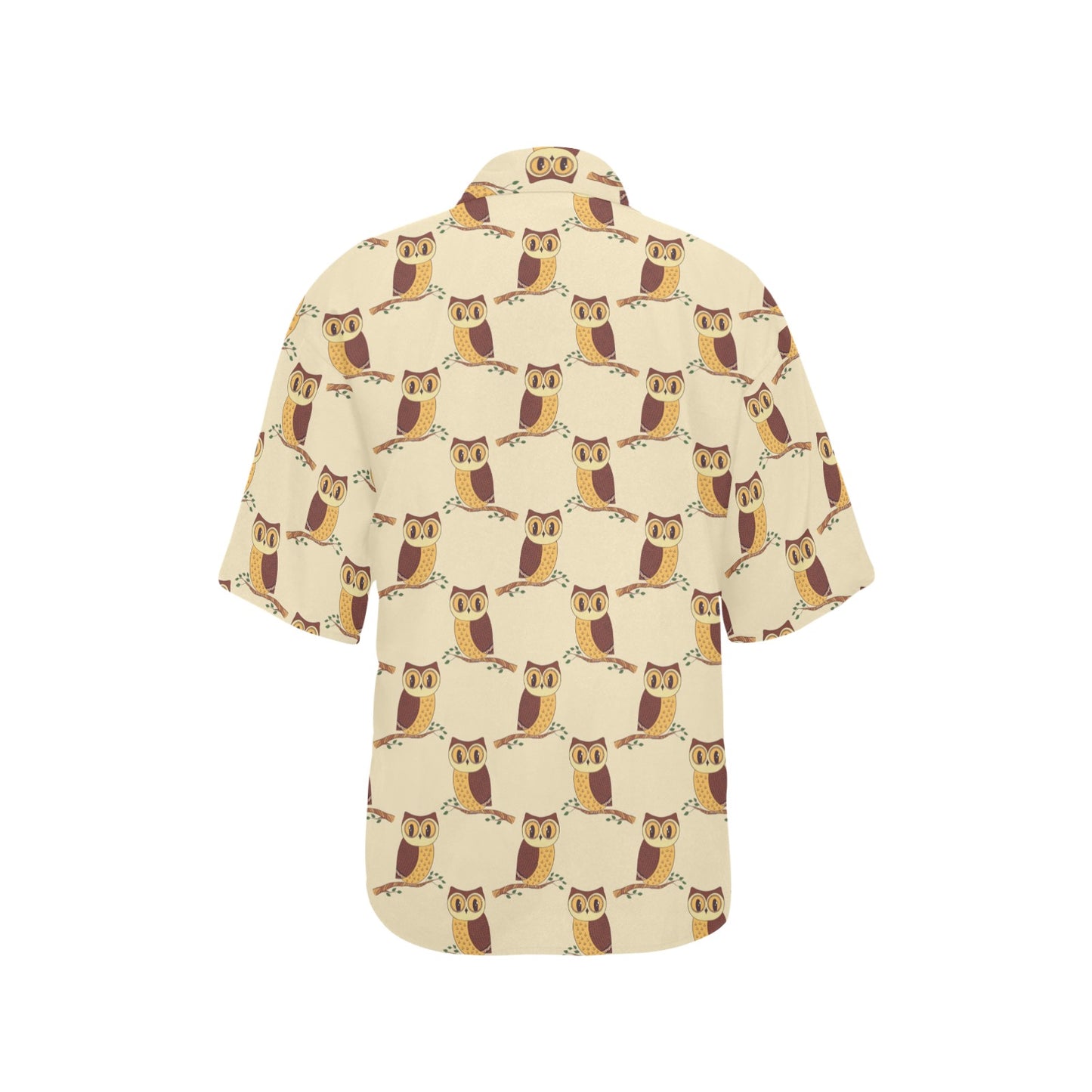 Owl Pattern Print Design A07 Women's Hawaiian Shirt