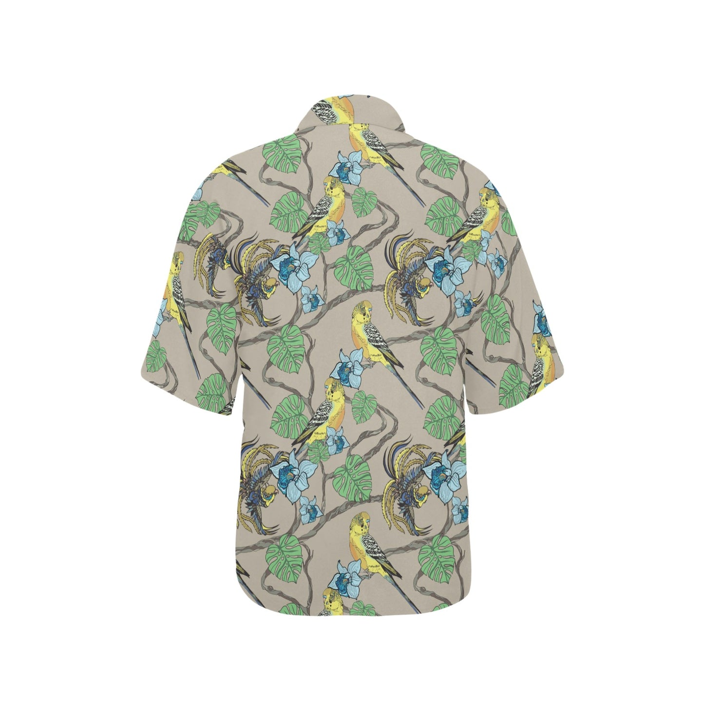 Parakeet Pattern Print Design A02 Women's Hawaiian Shirt