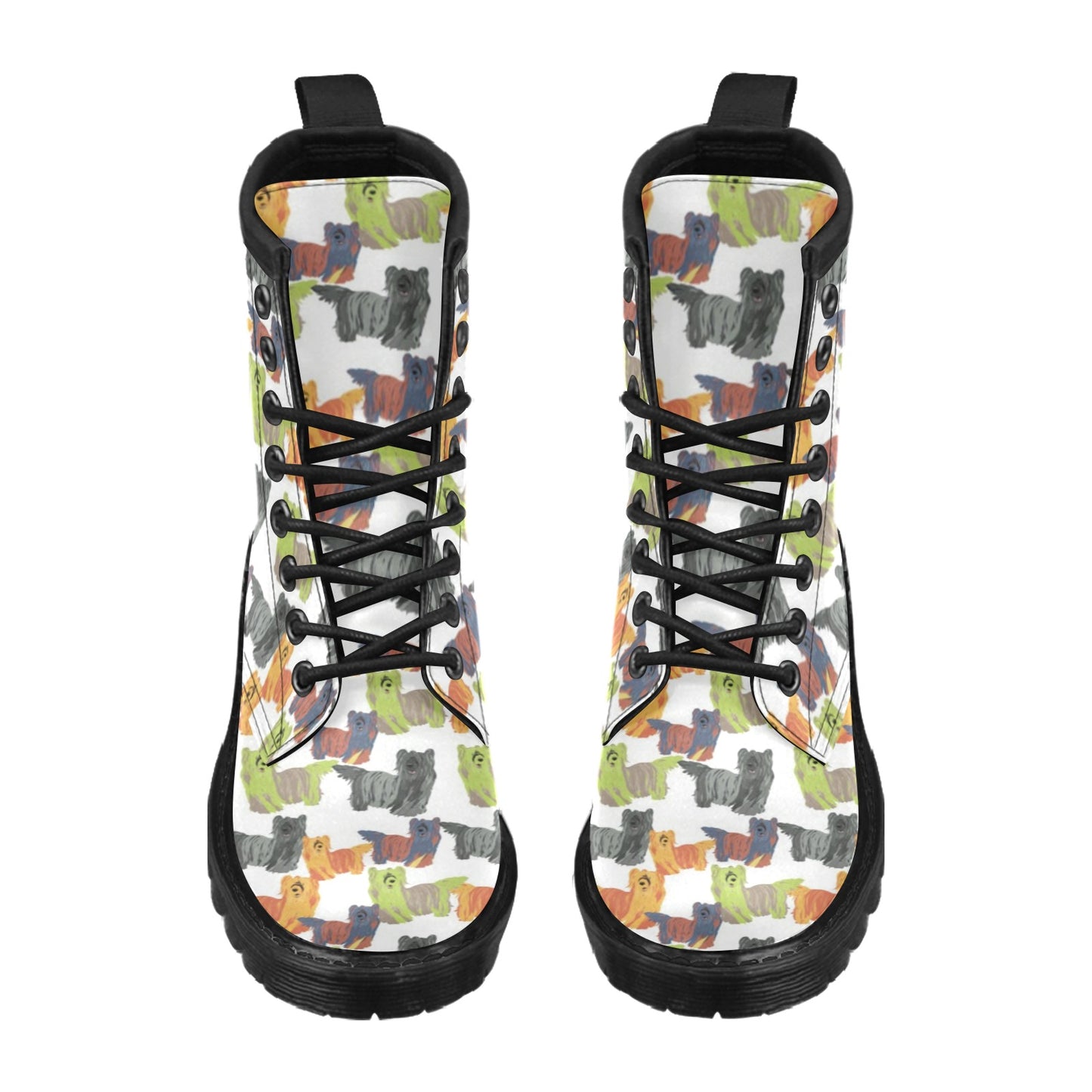 Skye Terriers Print Design LKS301 Women's Boots