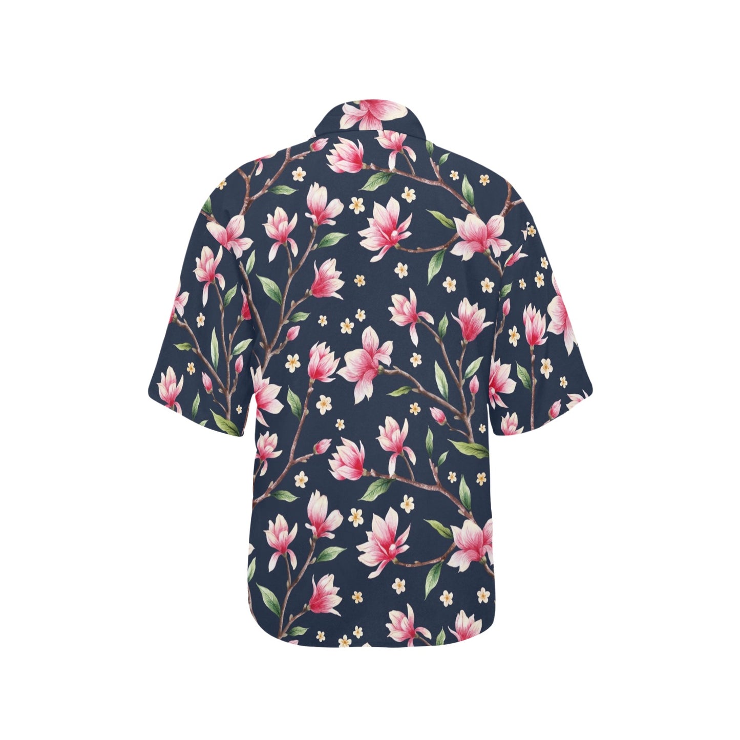 Magnolia Pattern Print Design MAG09 Women's Hawaiian Shirt