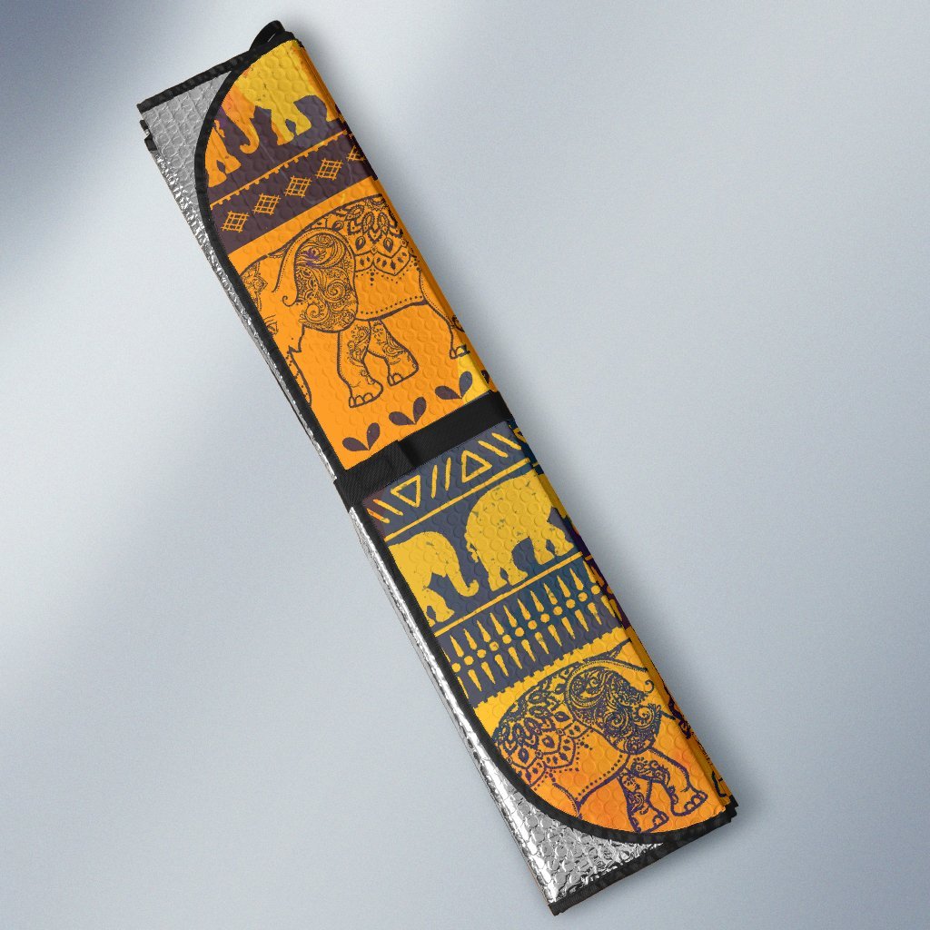 Elephant Aztec Car Sun Shade-JorJune