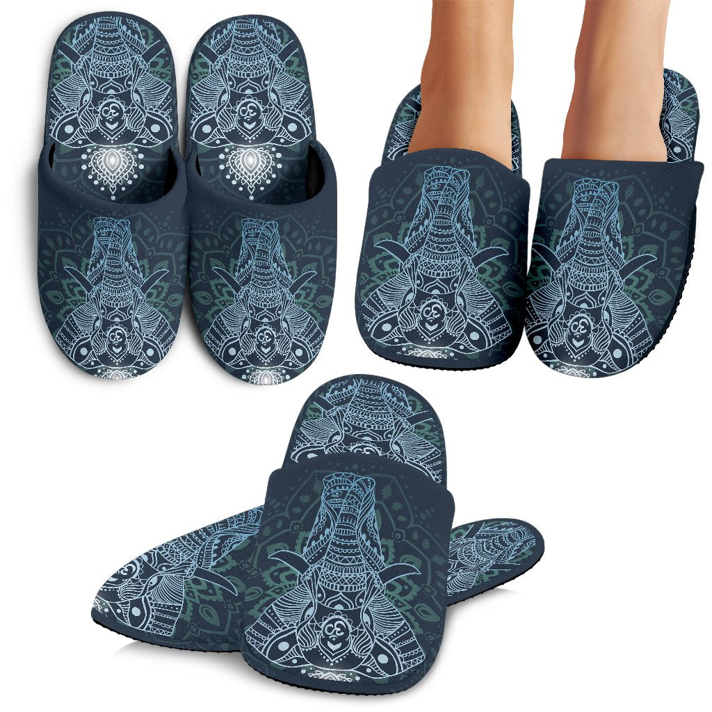 Elephant Mandala Slippers