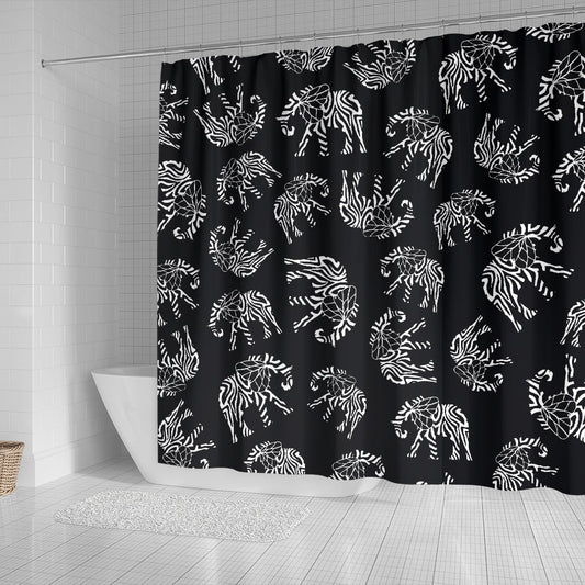 Elephant Tribal Shower Curtain