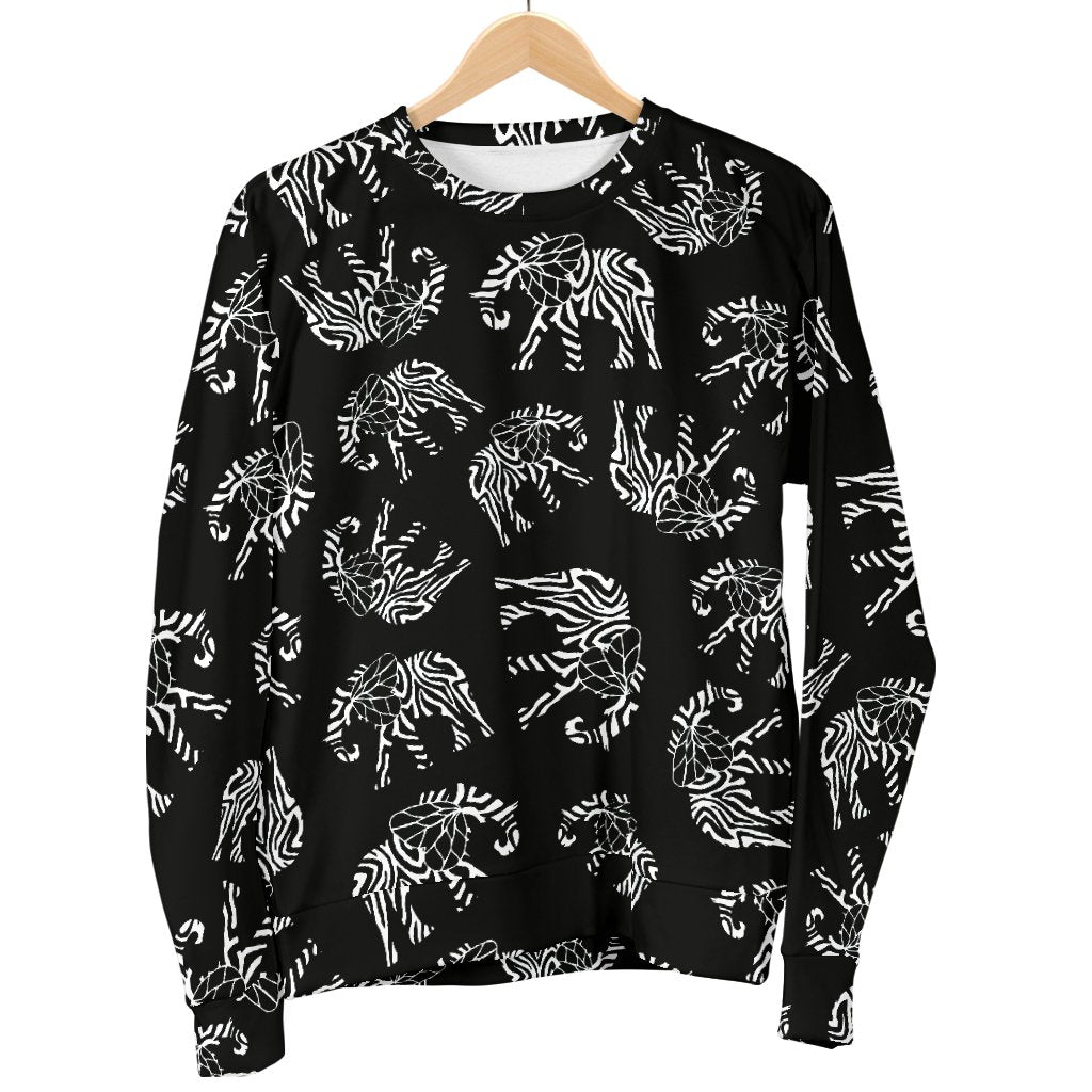Elephant Tribal Women Crewneck Sweatshirt