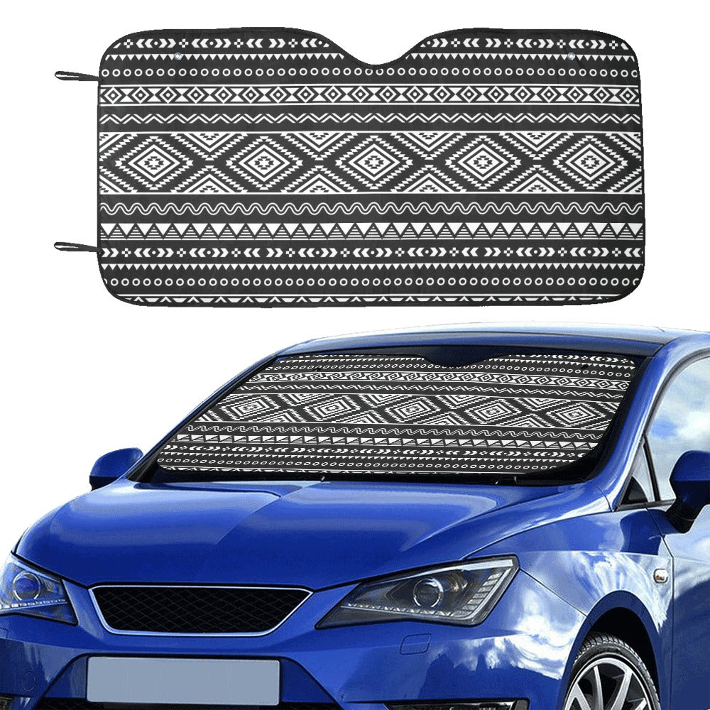 Tribal Pattern Print Design LKS301 Car front Windshield Sun Shade
