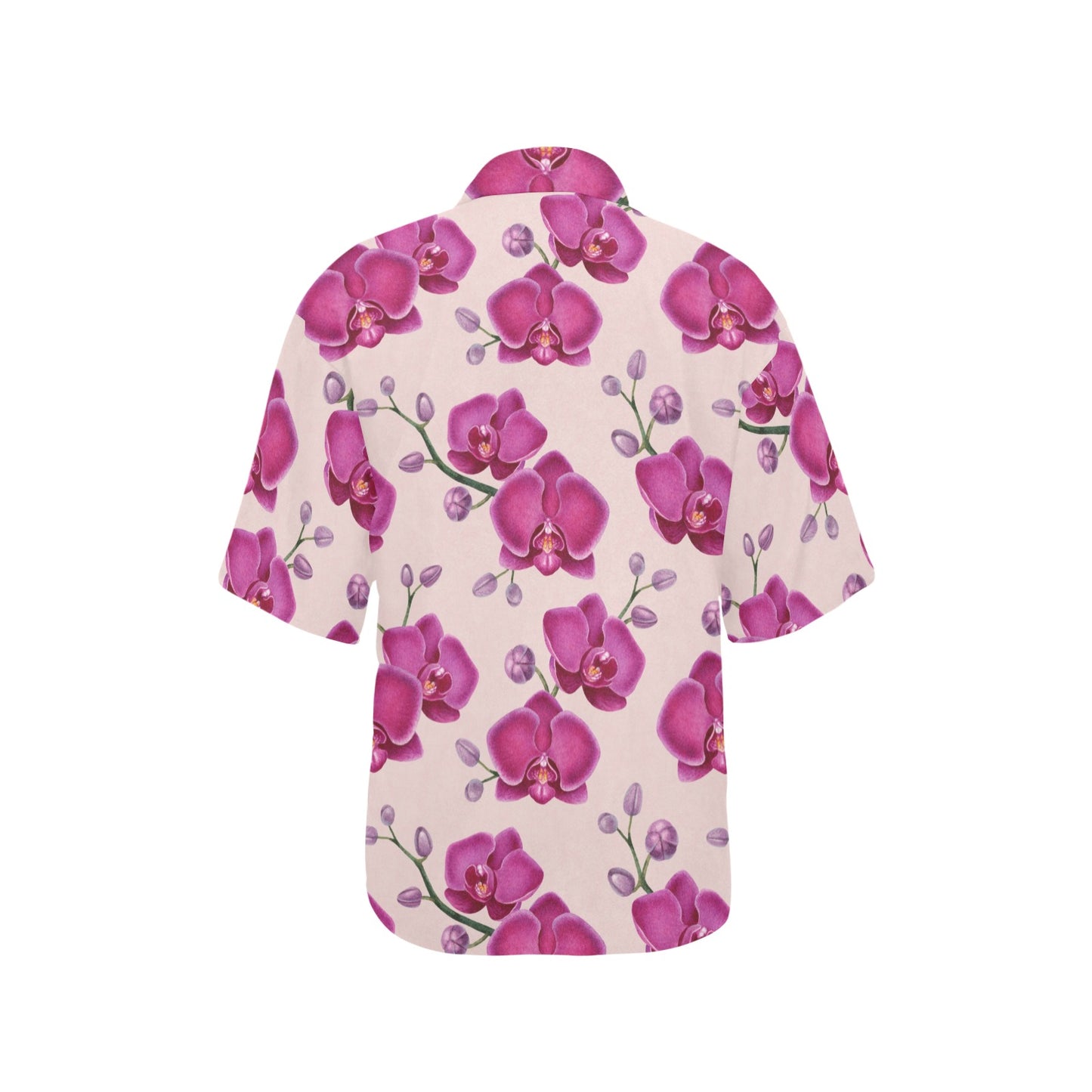 Orchid Pattern Print Design A02 Women's Hawaiian Shirt