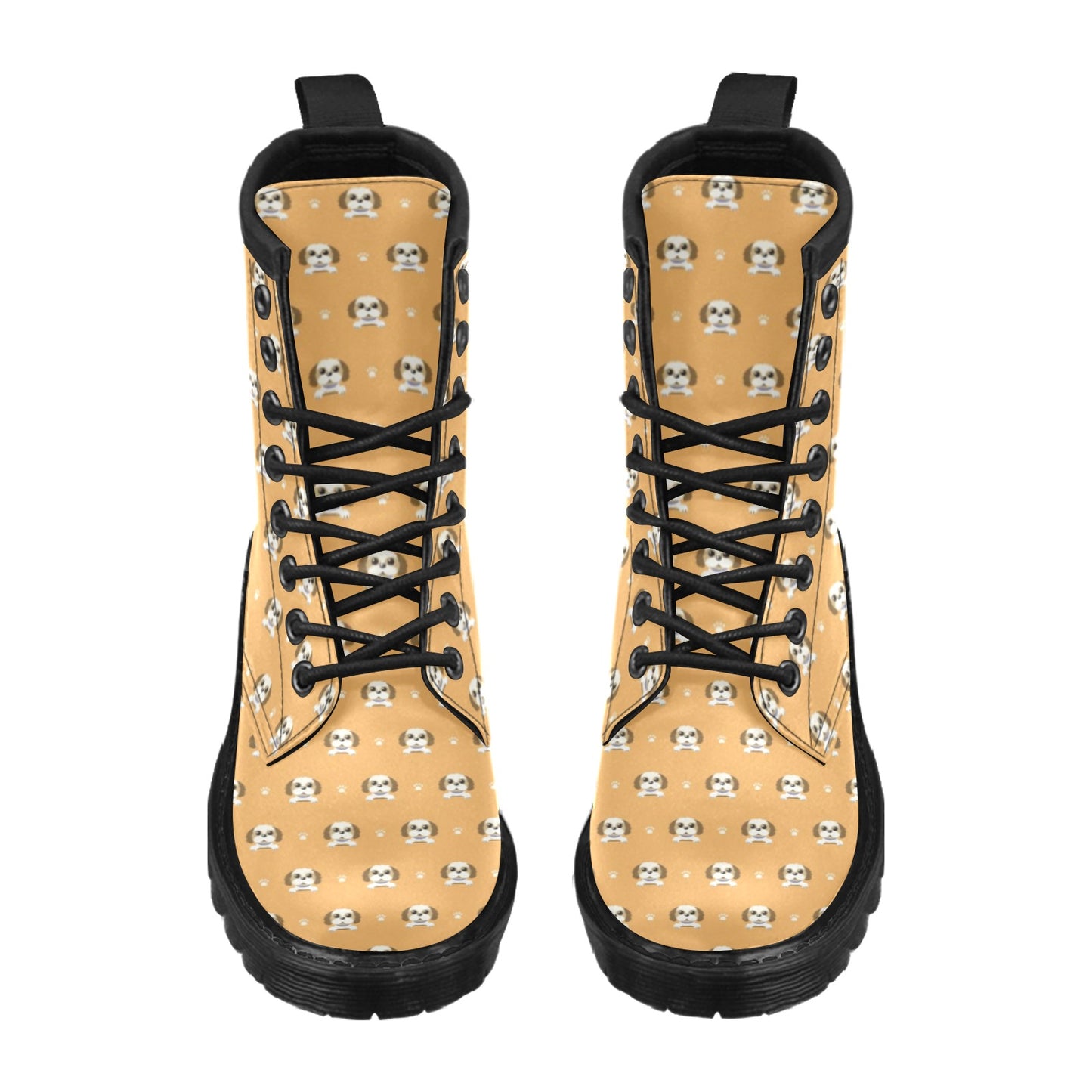 Shih Tzu Print Design LKS303 Women's Boots