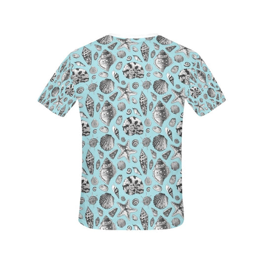 Seashell Beach Print Design LKS302 Women's T-shirt