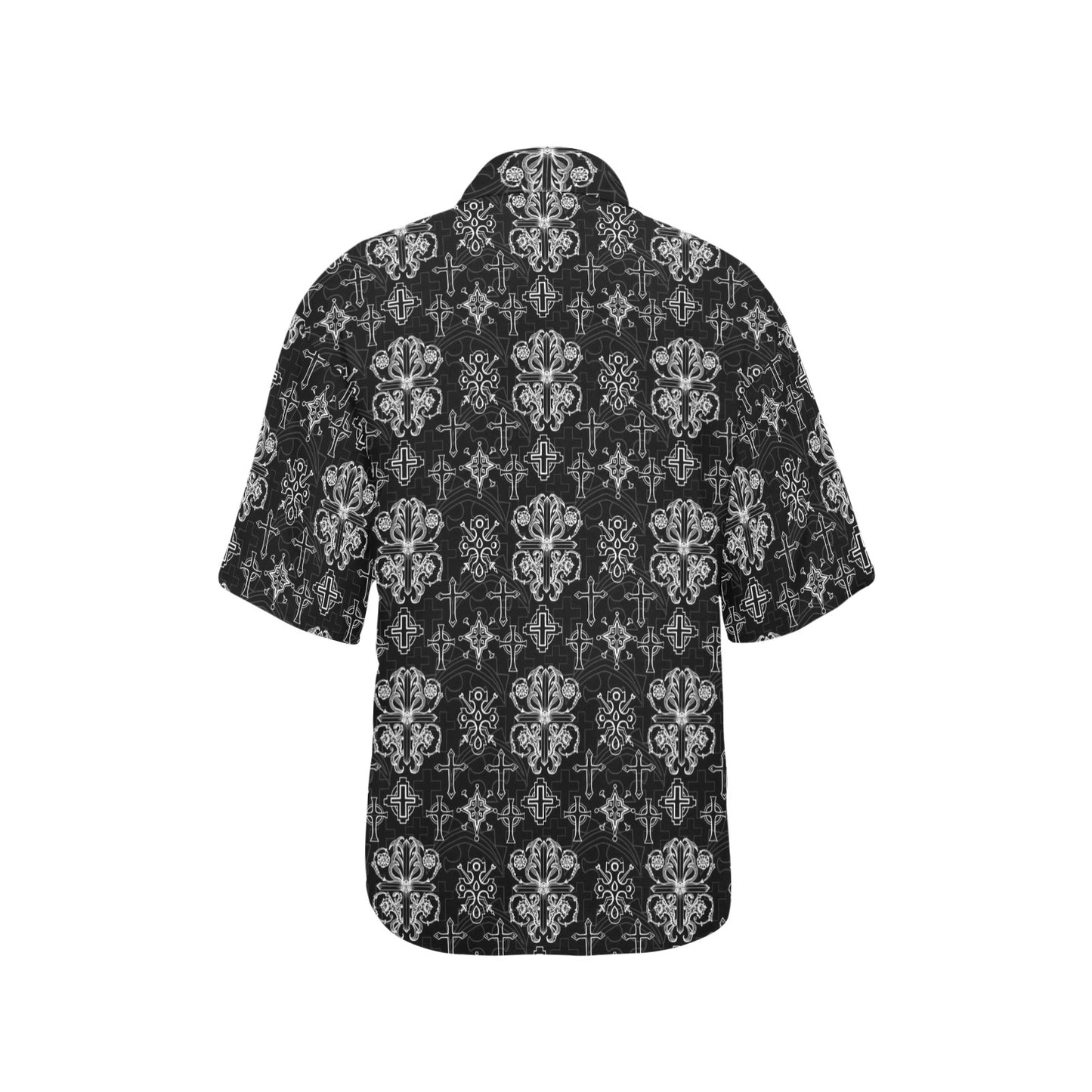 Cross Pattern Print Design 04 Women's Hawaiian Shirt