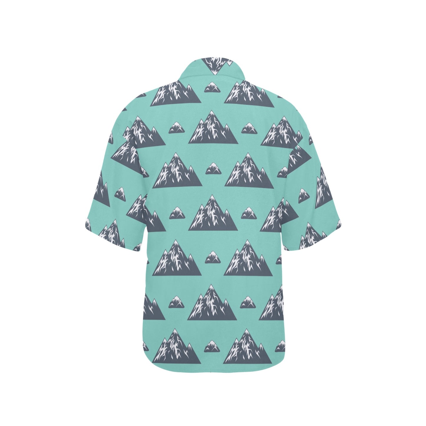 Mountain Pattern Print Design 01 Women's Hawaiian Shirt
