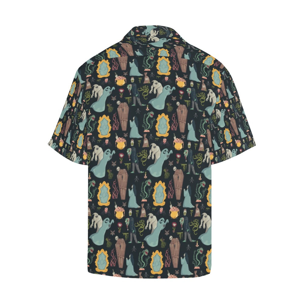 Creepy Print Design LKS303 Men's Hawaiian Shirt
