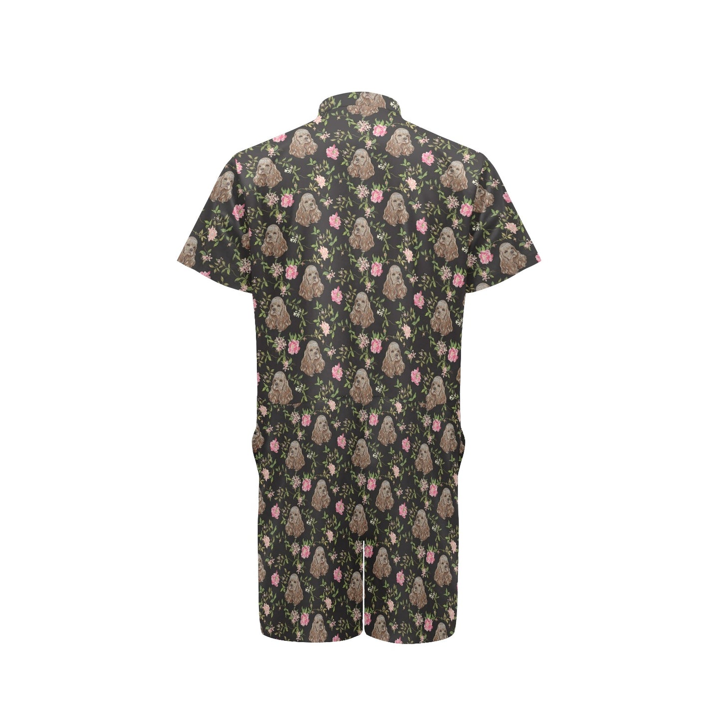 Cocker Pattern Print Design 03 Men's Romper