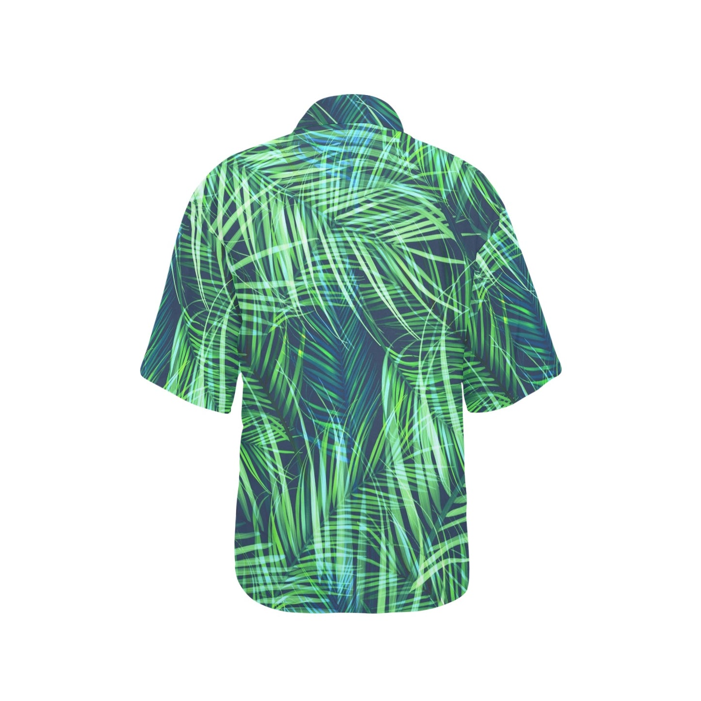 Palm Leaves Pattern Print Design PL02 Women's Hawaiian Shirt