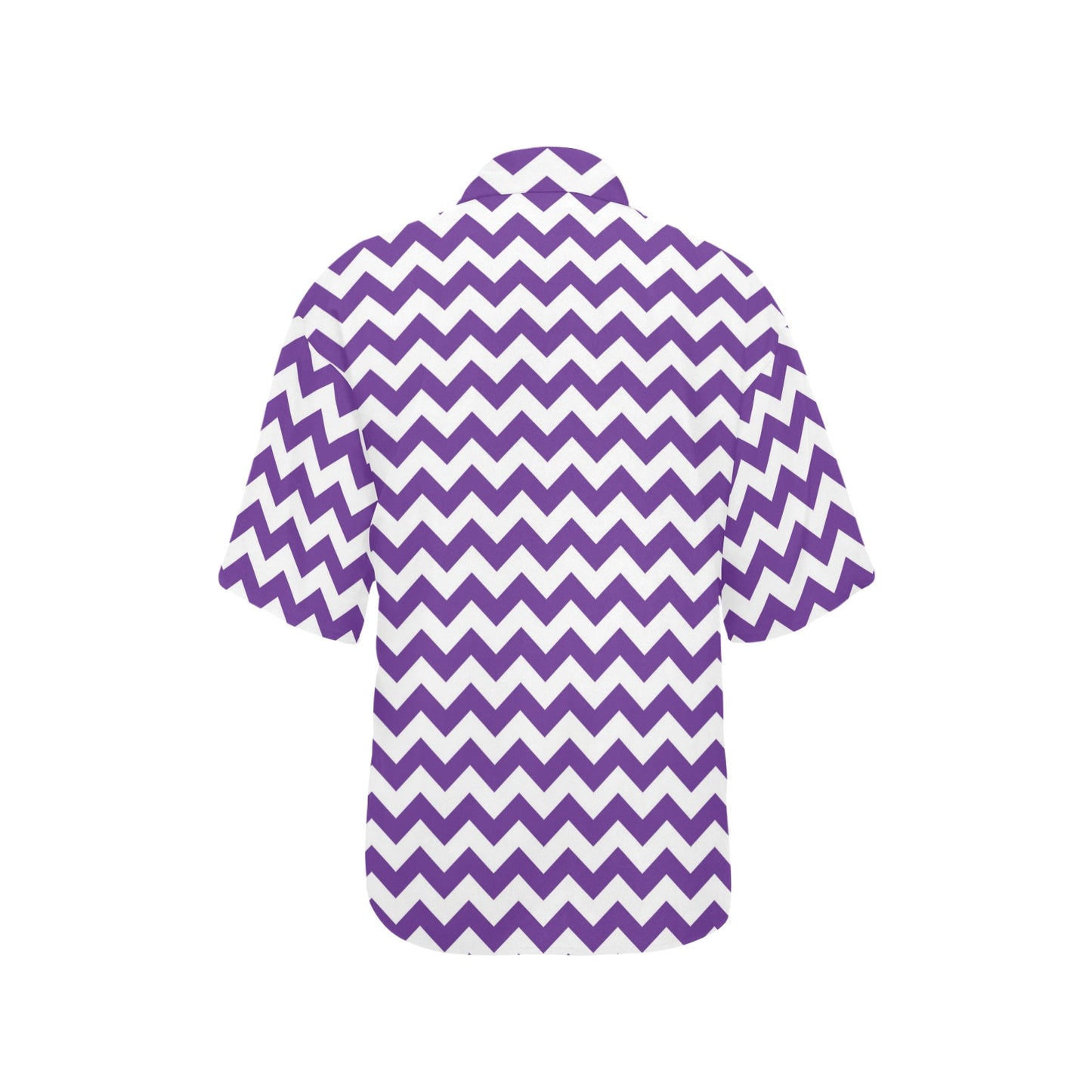 Chevron Purple Pattern Print Design 03 Women's Hawaiian Shirt