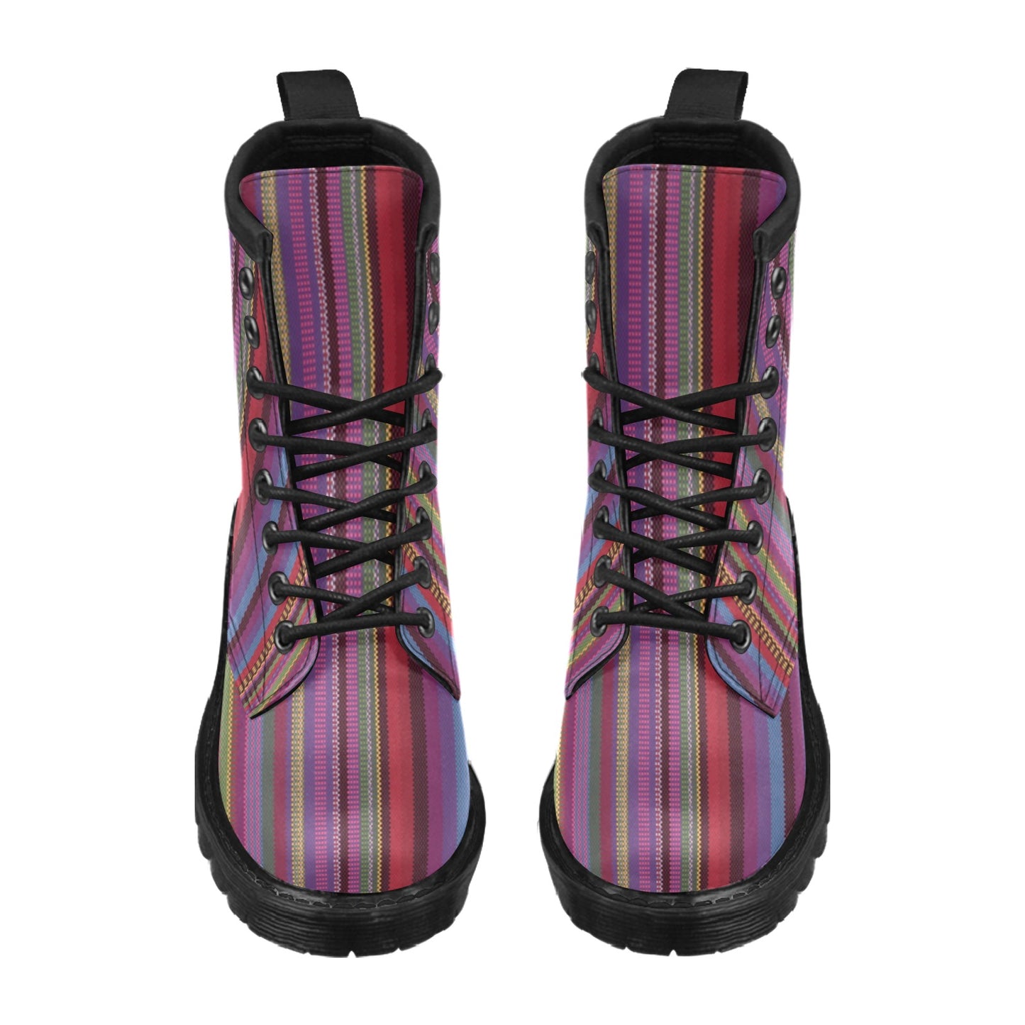 Serape Stripe Print Women's Boots