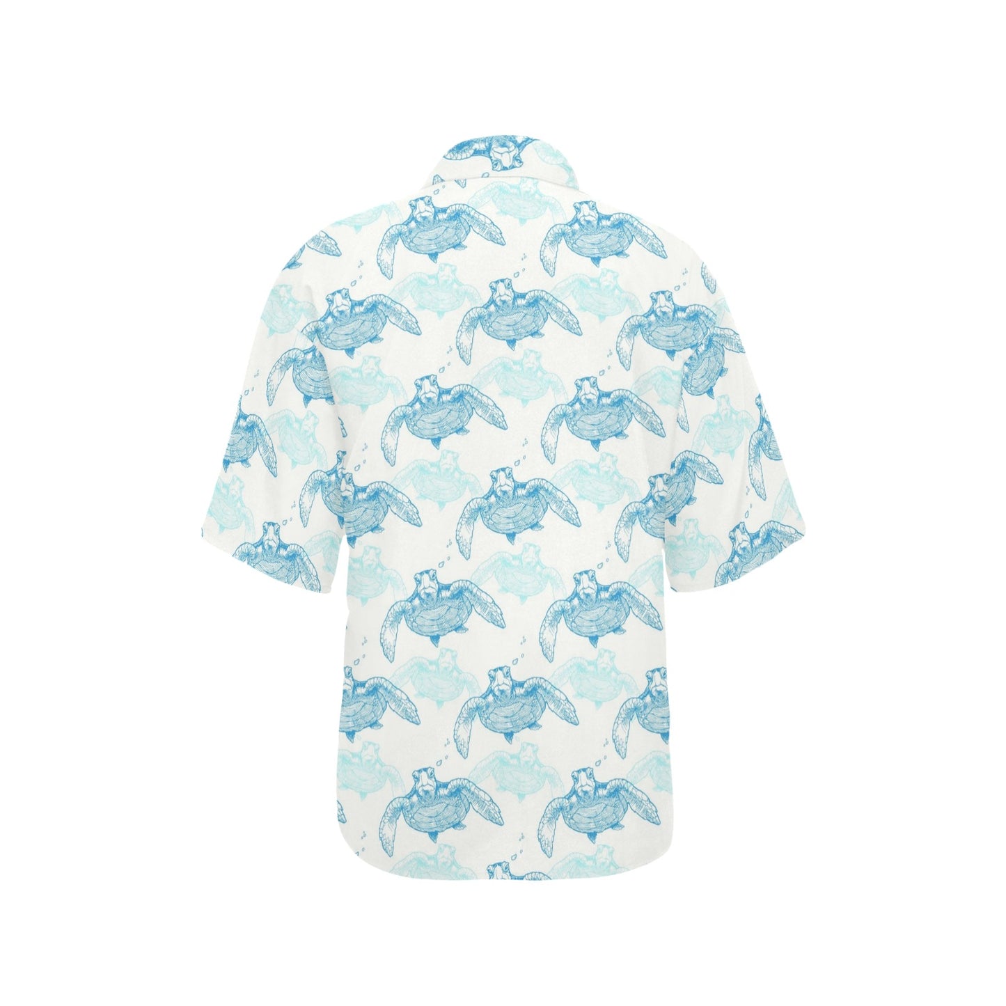 Sea Turtle Pattern Print Design T01 Women's Hawaiian Shirt