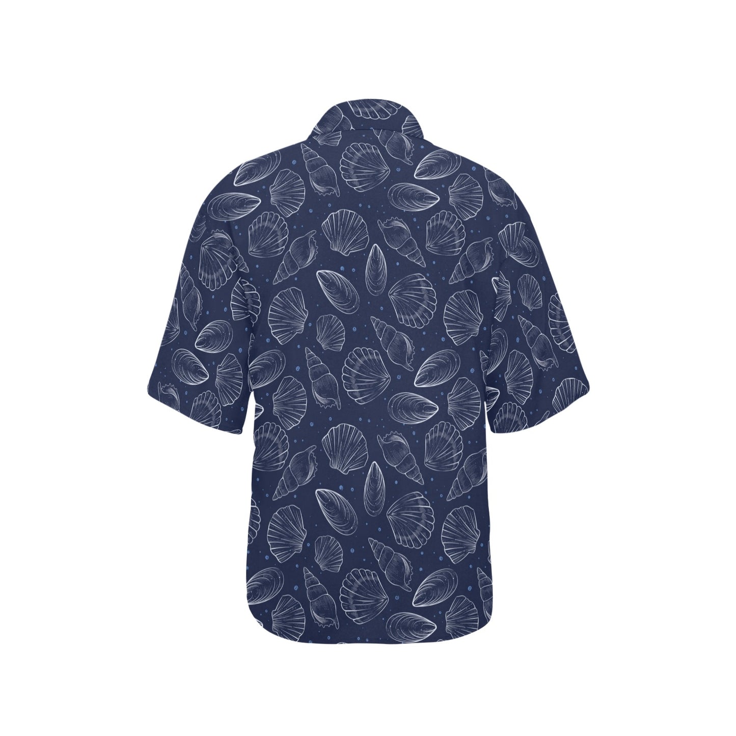 Seashell Print Design LKS3011 Women's Hawaiian Shirt