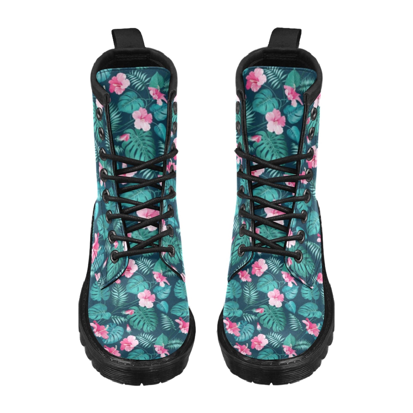 Summer Floral Print Design LKS301 Women's Boots