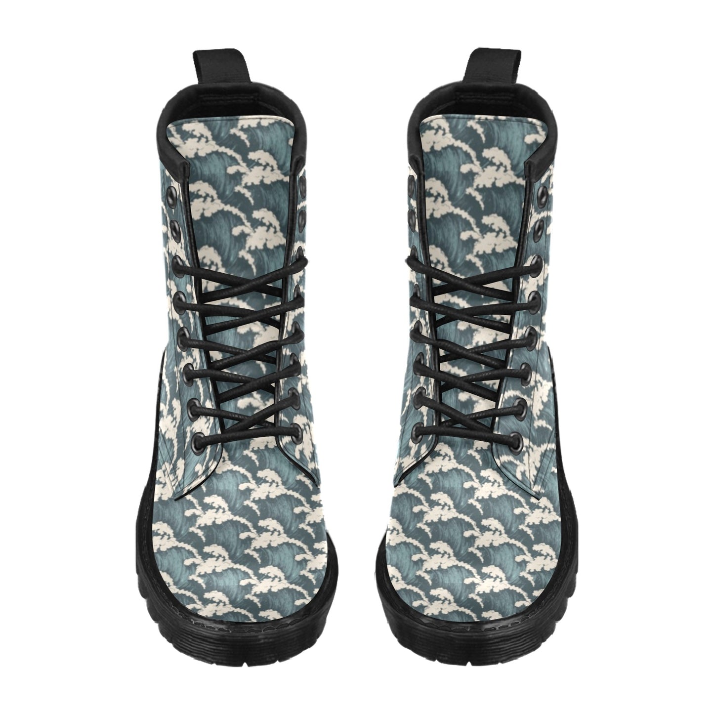 Wave Art Print Women's Boots