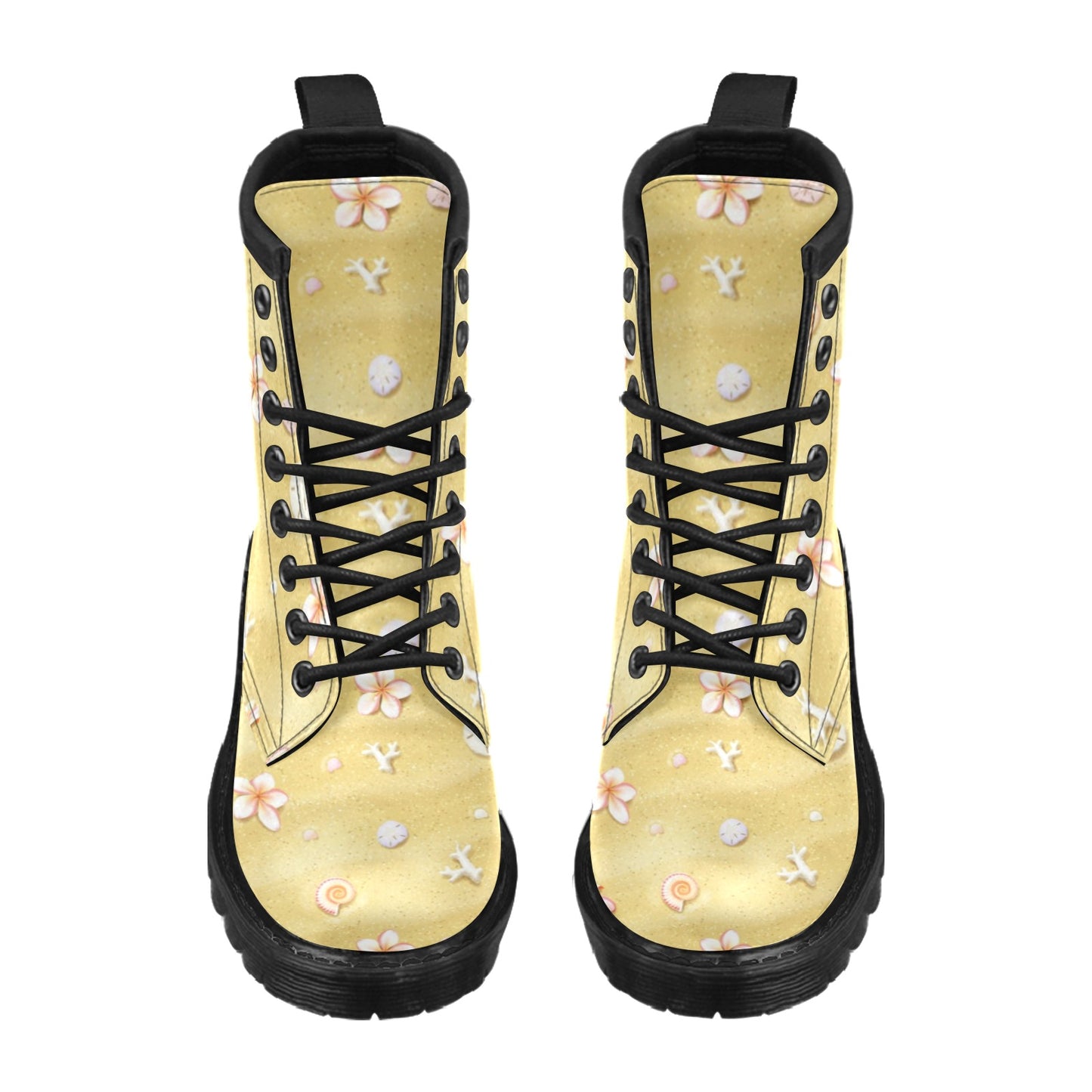 Beach Theme Print Women's Boots