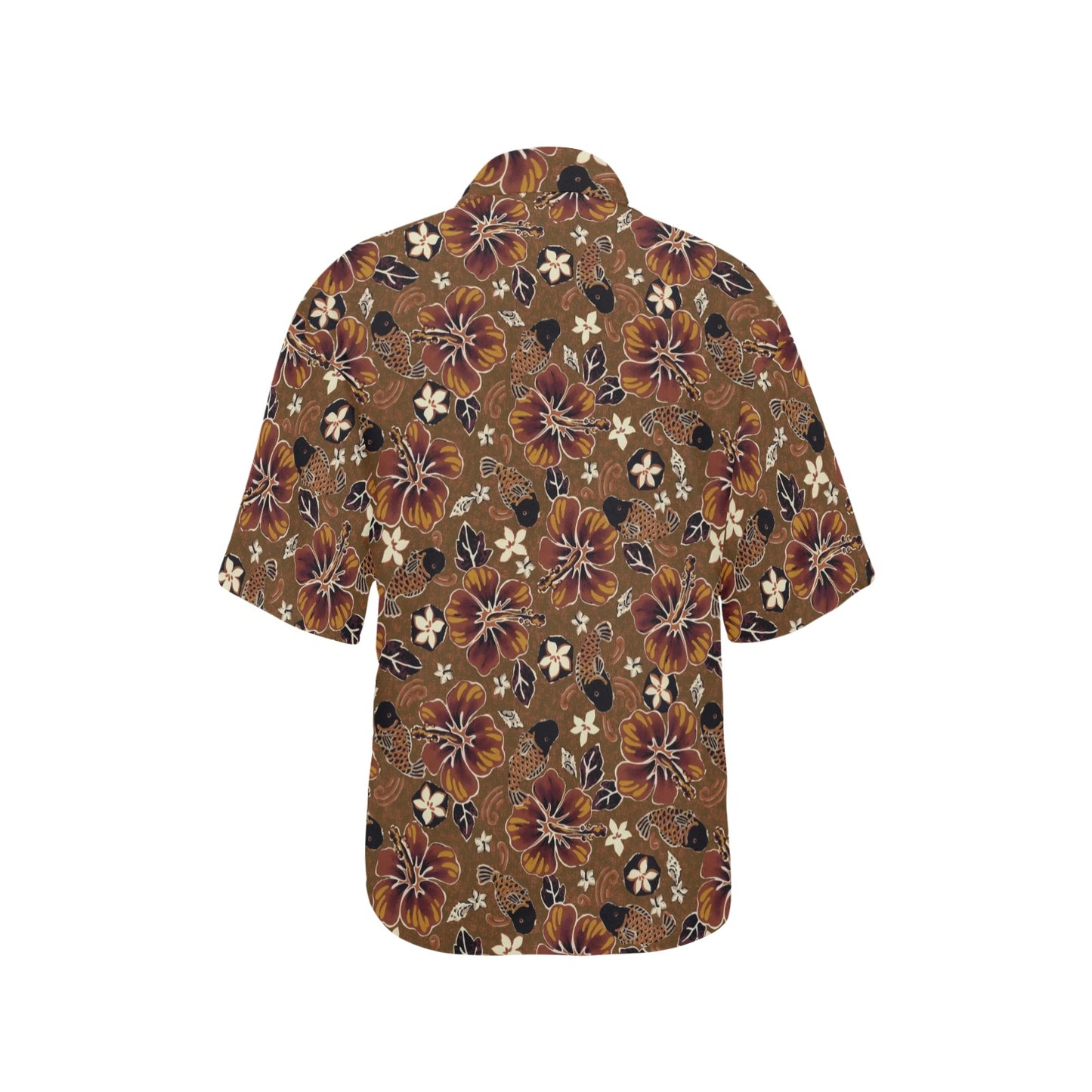 Hawaiian Themed Pattern Print Design H01 Women's Hawaiian Shirt