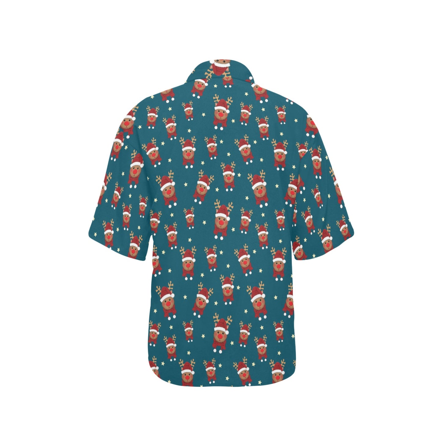 Reindeer Print Design LKS406 Women's Hawaiian Shirt