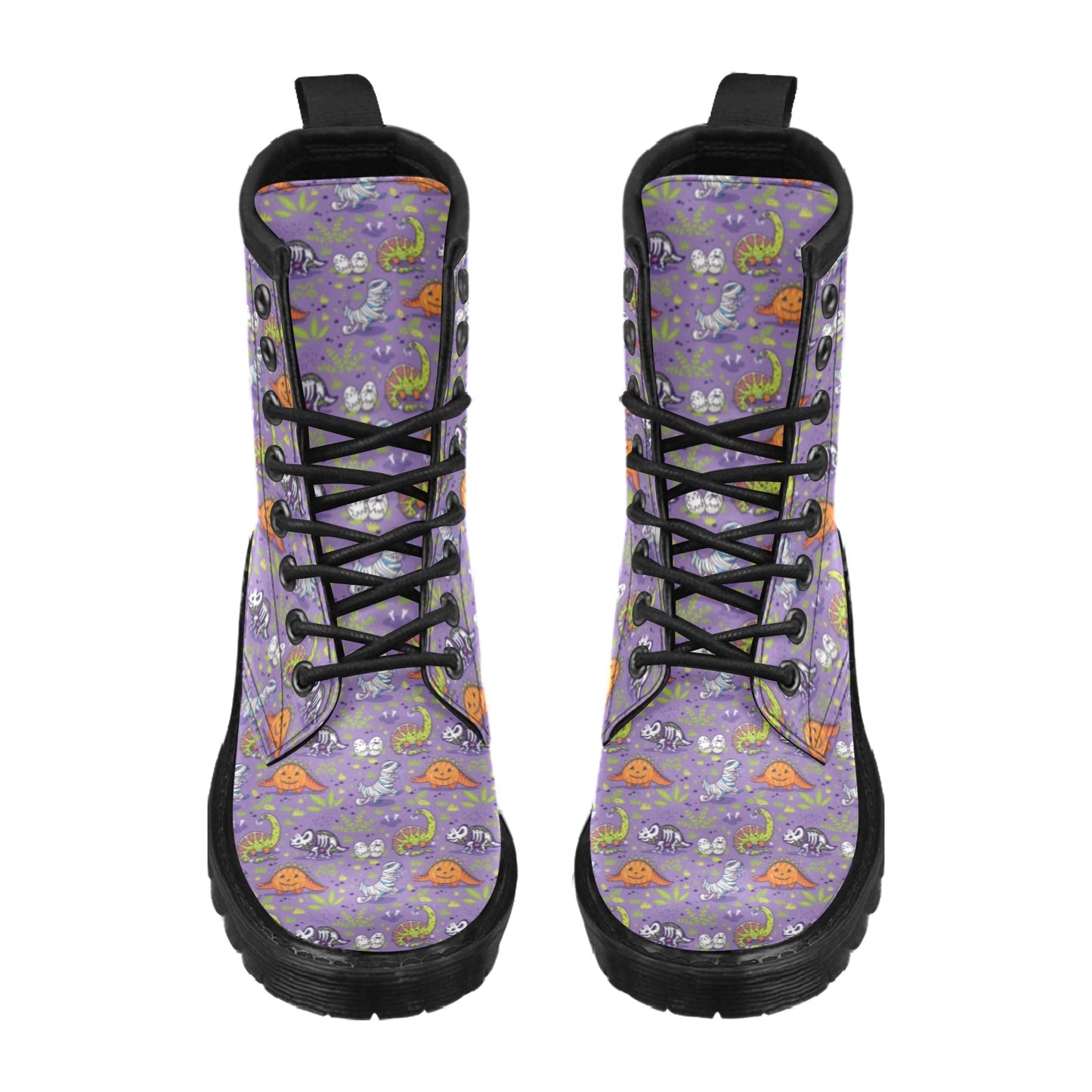Zombie Dinosaur Print Design LKS302 Women's Boots
