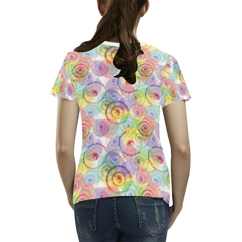 Third Eye Print Design LKS303 Women's T-shirt