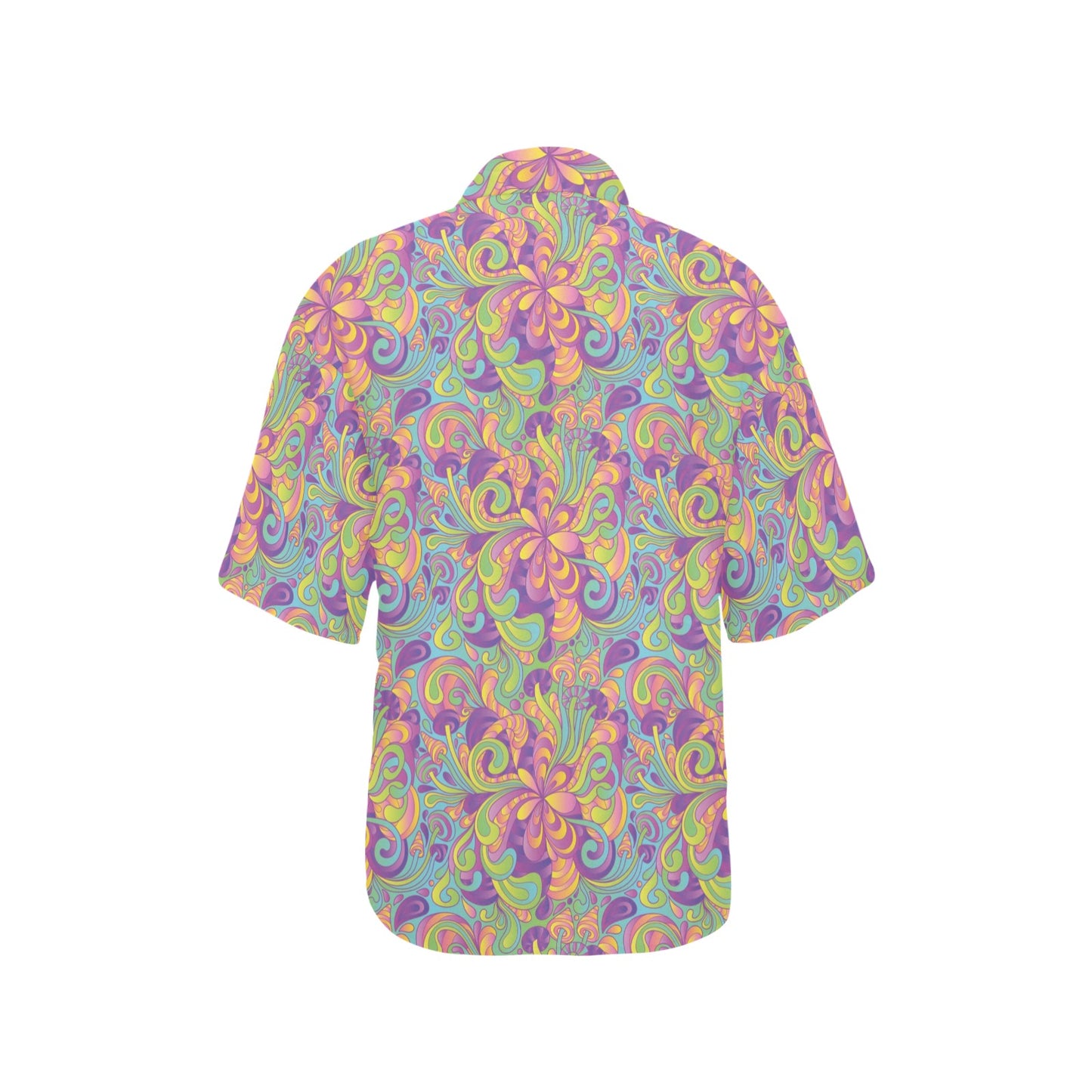 Trippy Print Design LKS306 Women's Hawaiian Shirt